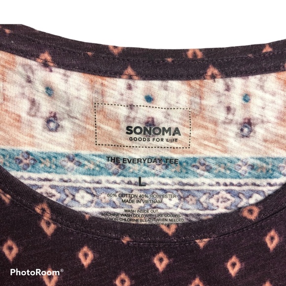 Sonoma Short Sleeve Tops set of 2 Blue and Purple - Picture 8 of 13